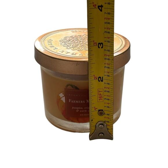 EVERYDAY LUXE Farmers Market Pumpkin Crisp Apple Soy Blend Wax Candle 3.4 oz - Picture 7 of 7